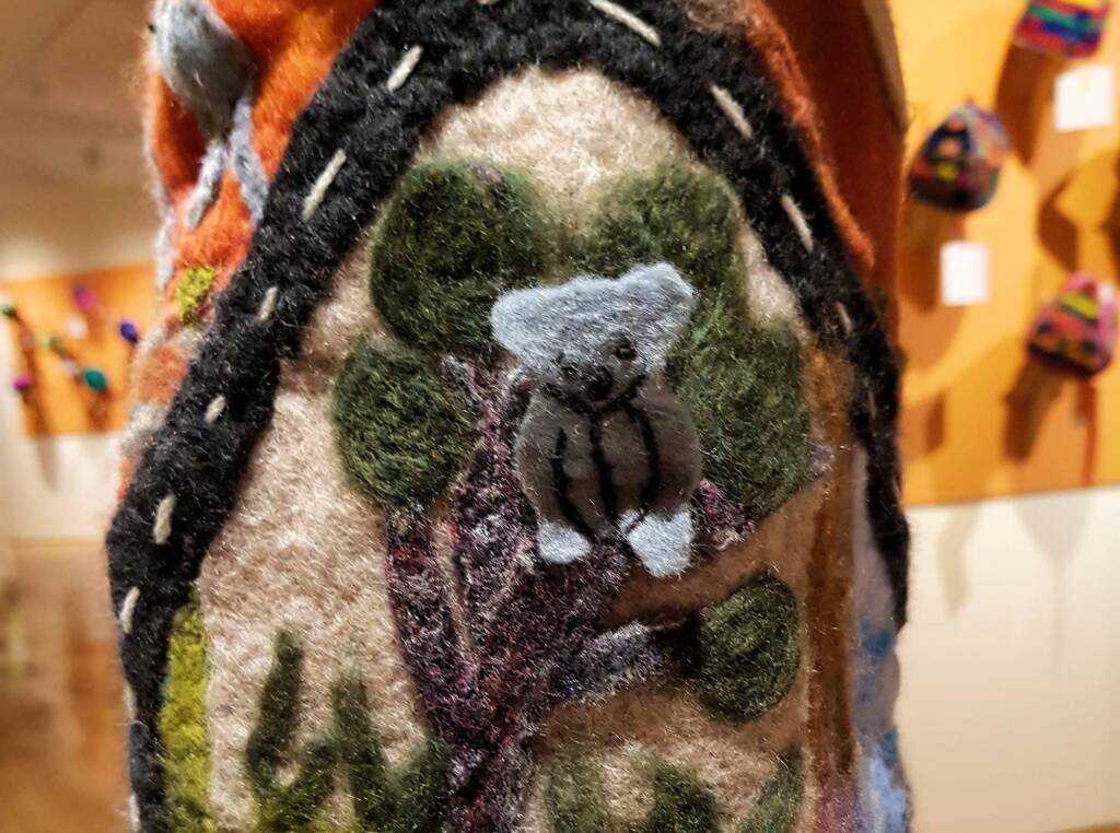 Amazing Australia by Pat Meehan, Albury NSW, Alice Springs Beanie Festival 2023