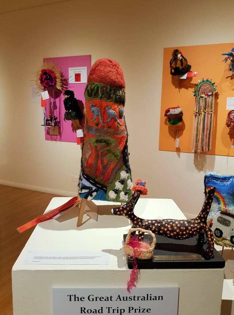 Amazing Australia by Pat Meehan, Albury NSW, Alice Springs Beanie Festival 2023