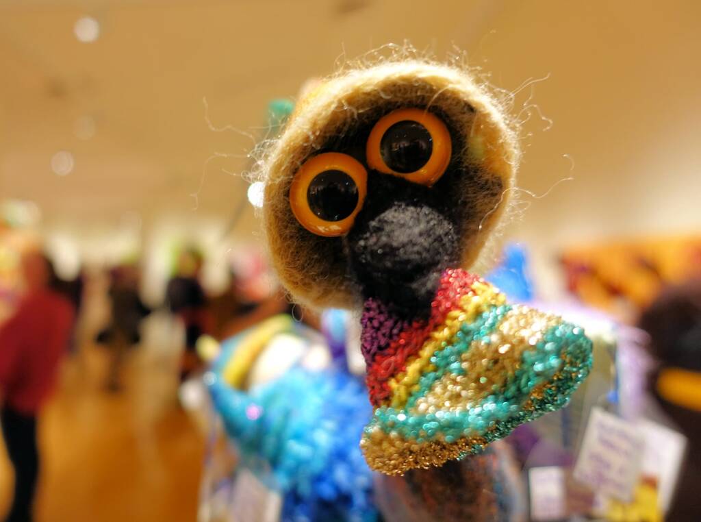 An Emu Stole My Beanie by Meggan Jack, Northern Rivers NSW, Alice Springs Beanie Festival 2023