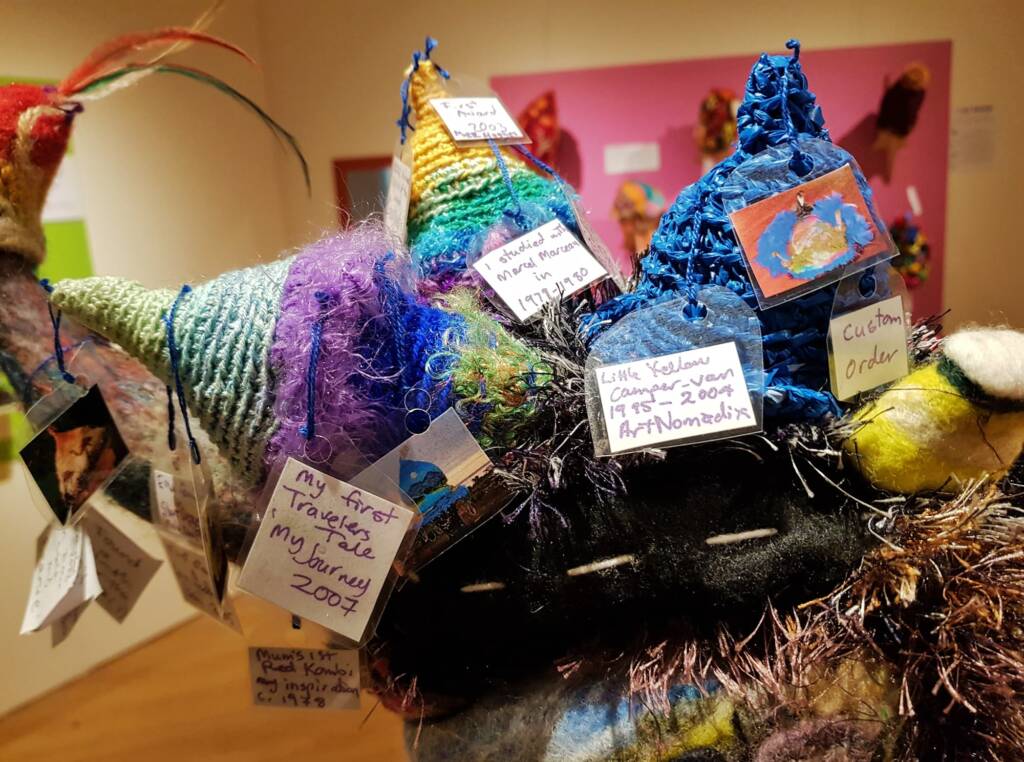 An Emu Stole My Beanie by Meggan Jack, Northern Rivers NSW, Alice Springs Beanie Festival 2023