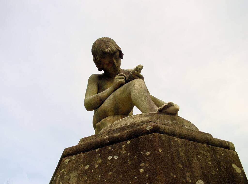 Statue 'Boy Extracting Thorn', Royal Botanic Gardens Sydney NSW