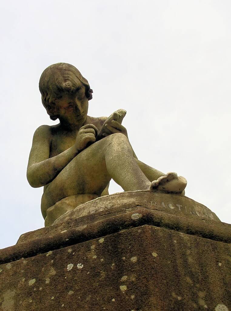 Statue 'Boy Extracting Thorn', Royal Botanic Gardens Sydney NSW