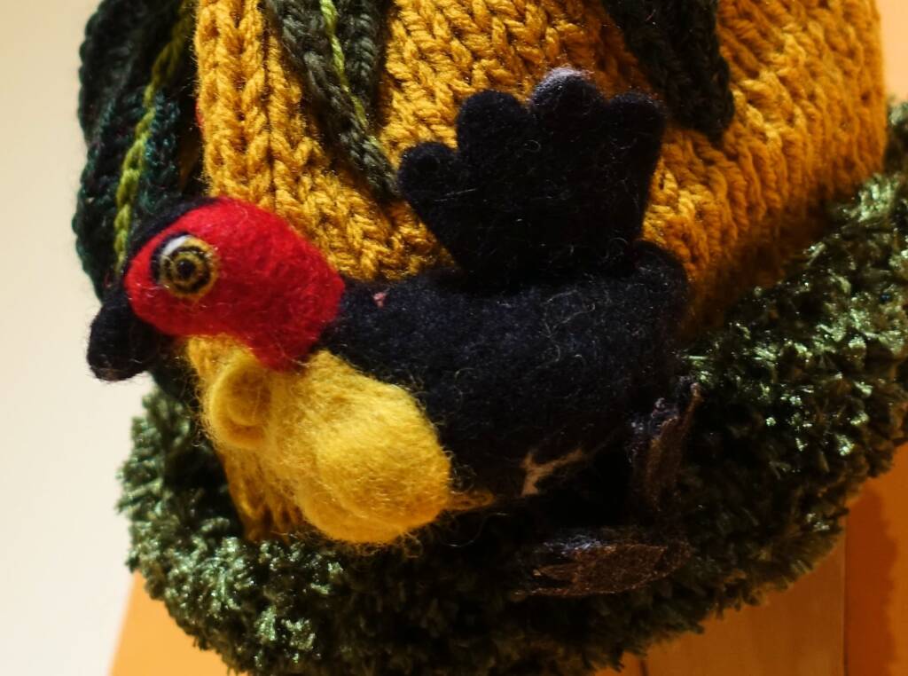 Bush Turkey by Pat Robshaw, Banora NSW, Alice Springs Beanie Festival 2023