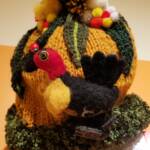 Bush Turkey by Pat Robshaw, Banora NSW, Alice Springs Beanie Festival 2023