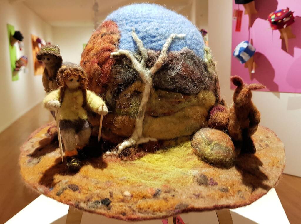 "LARAPINTA" by Dina Van der Gaag, Adelaide Hills SA, Alice Springs Beanie Festival 2023