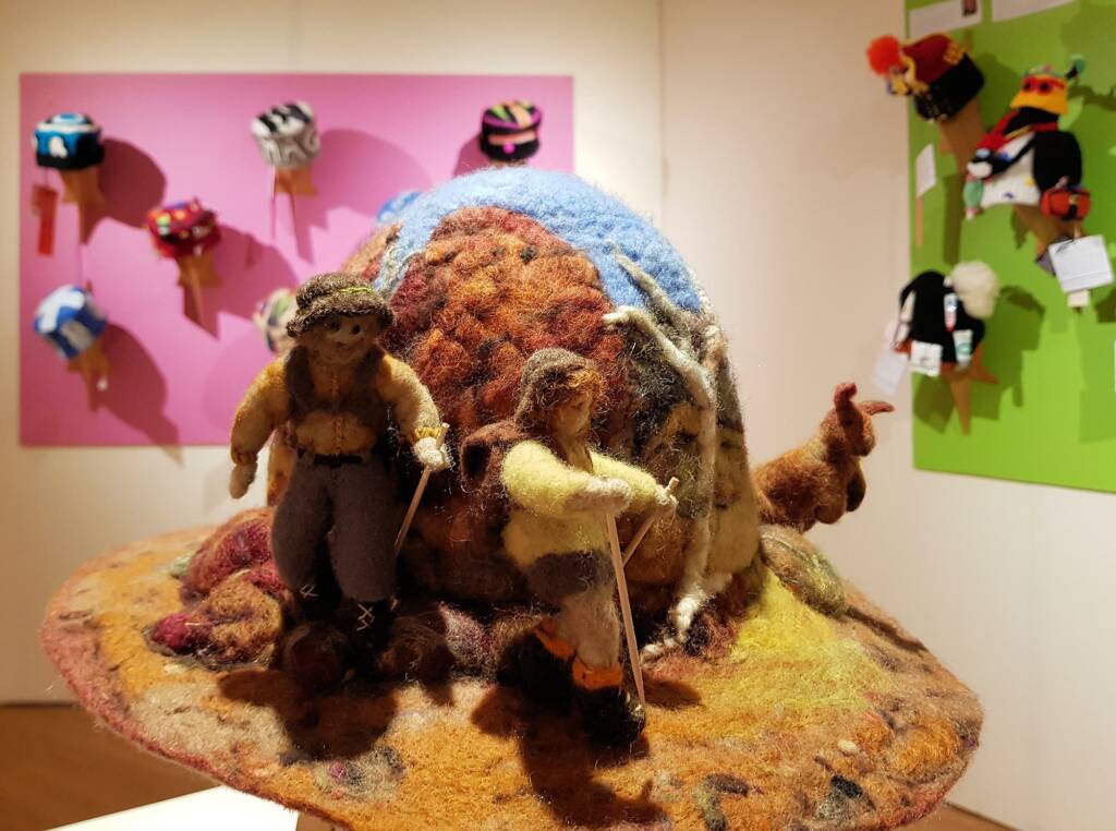 "LARAPINTA" by Dina Van der Gaag, Adelaide Hills SA, Alice Springs Beanie Festival 2023