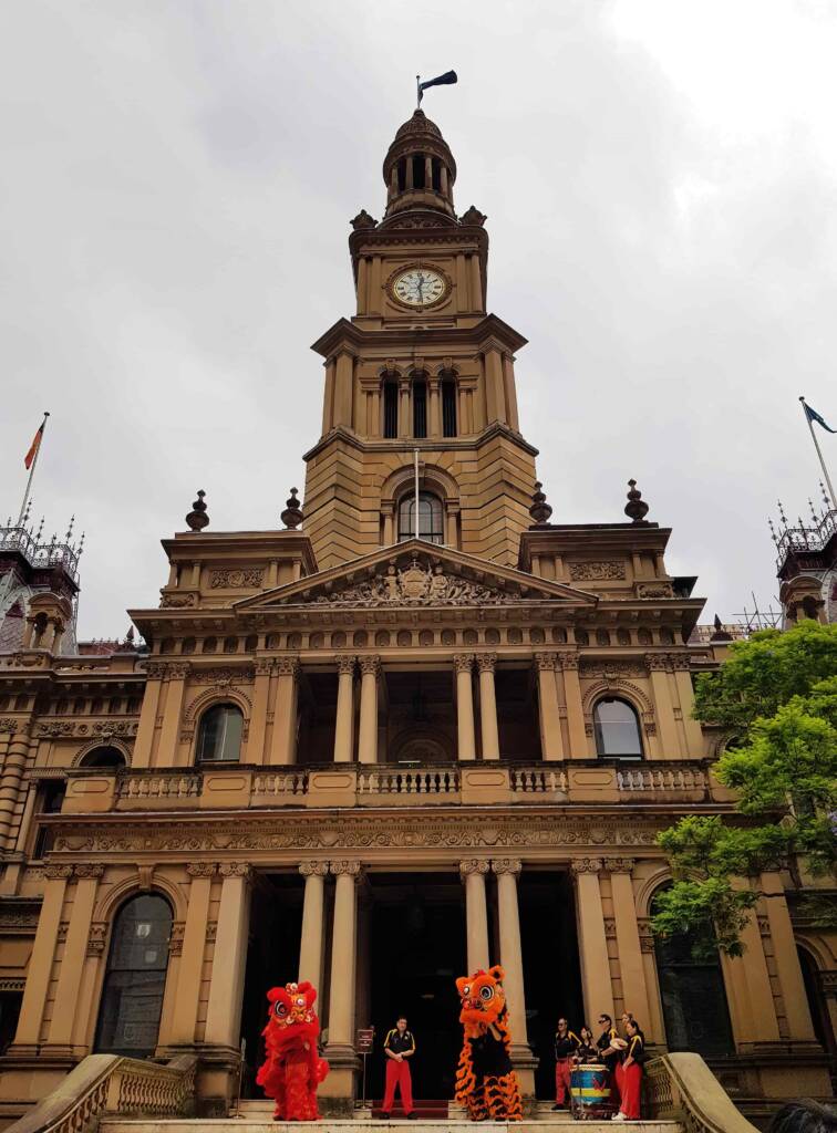 Lion Dance at the Sydney Town Hall, Sydney NSW