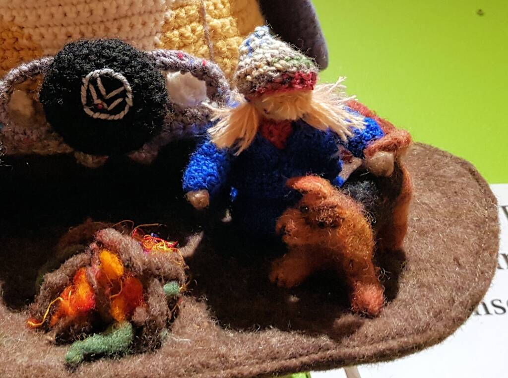 "Memories" by Dina Vander Gaag, Adelaide Hills SA, Alice Springs Beanie Festival 2023