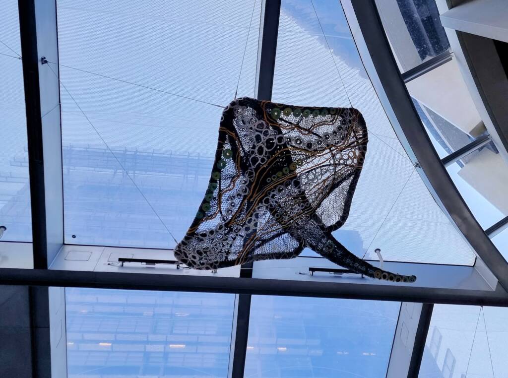 Mermer Waiskeder: Stories of the Moving Tide by the Ghost Net Collective, Exchange Square, Barangaroo, Sydney NSW