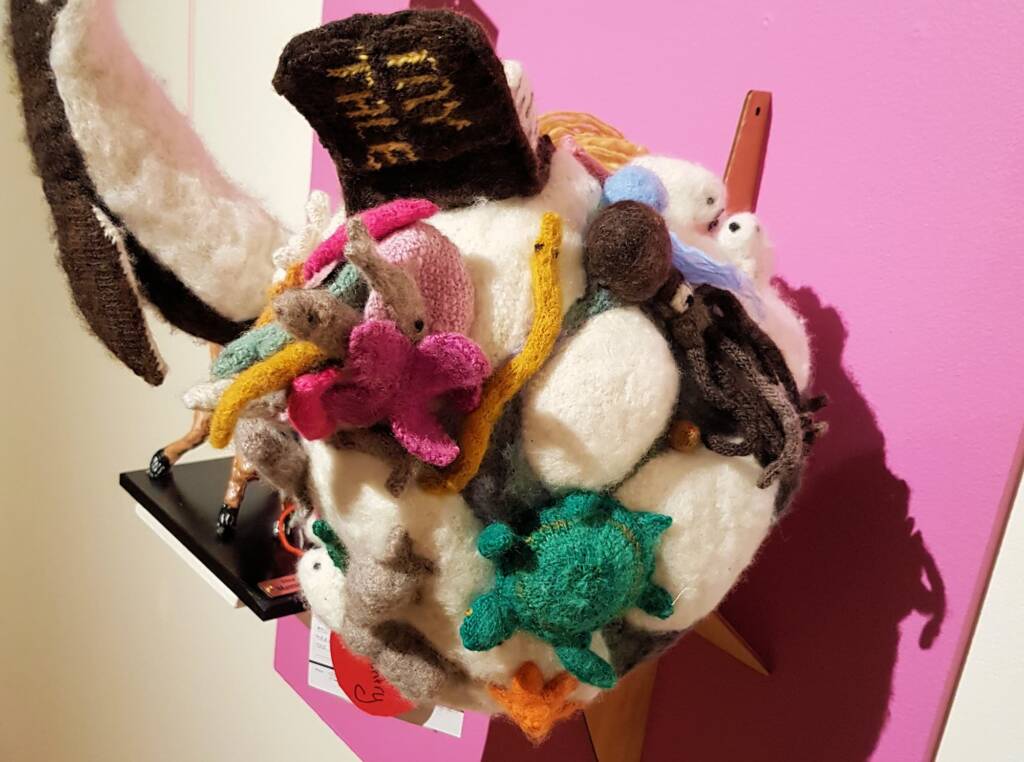"My Tale's Told!" by Miriam Elkin, Brisbane QLD, Alice Springs Beanie Festival 2023