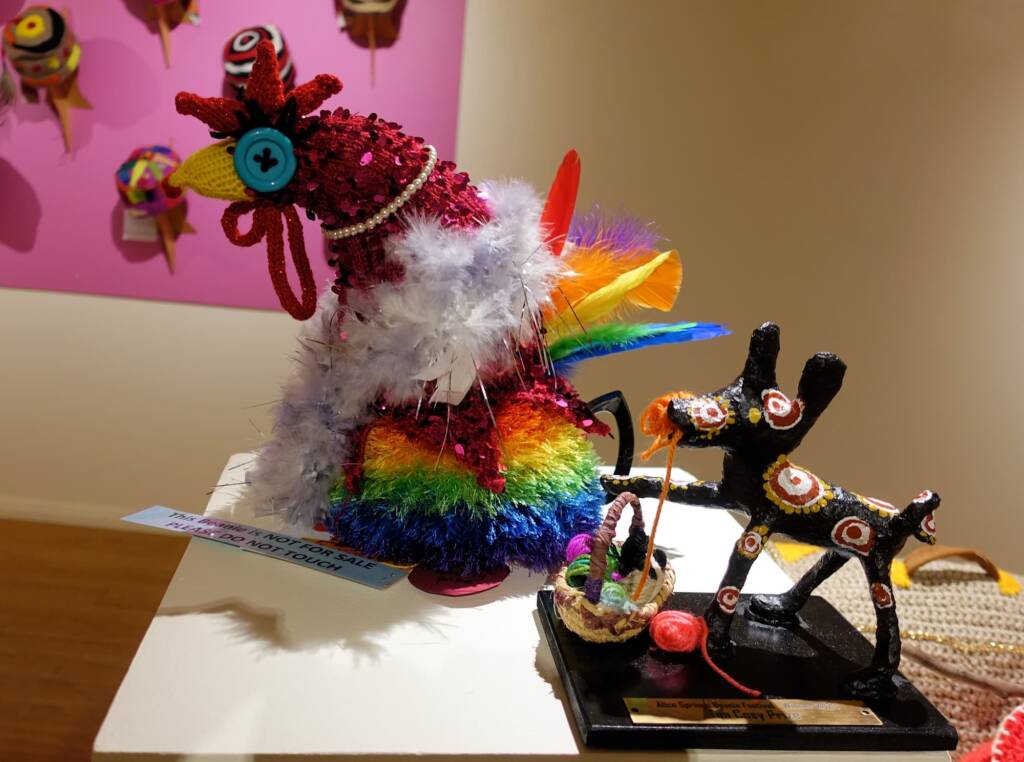 Pricilla Queen of the Henhouse by Deb Taylor Thompson, Darwin NT, Alice Springs Beanie Festival 2023