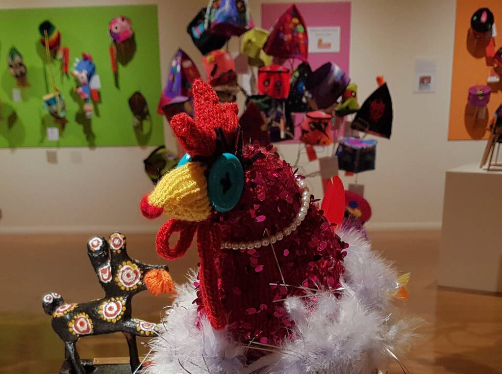 Pricilla Queen of the Henhouse by Deb Taylor Thompson, Darwin NT, Alice Springs Beanie Festival 2023