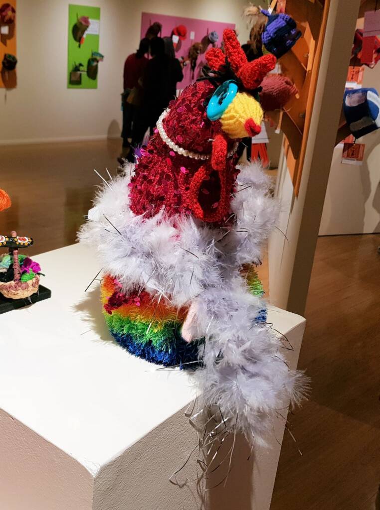 Pricilla Queen of the Henhouse by Deb Taylor Thompson, Darwin NT, Alice Springs Beanie Festival 2023