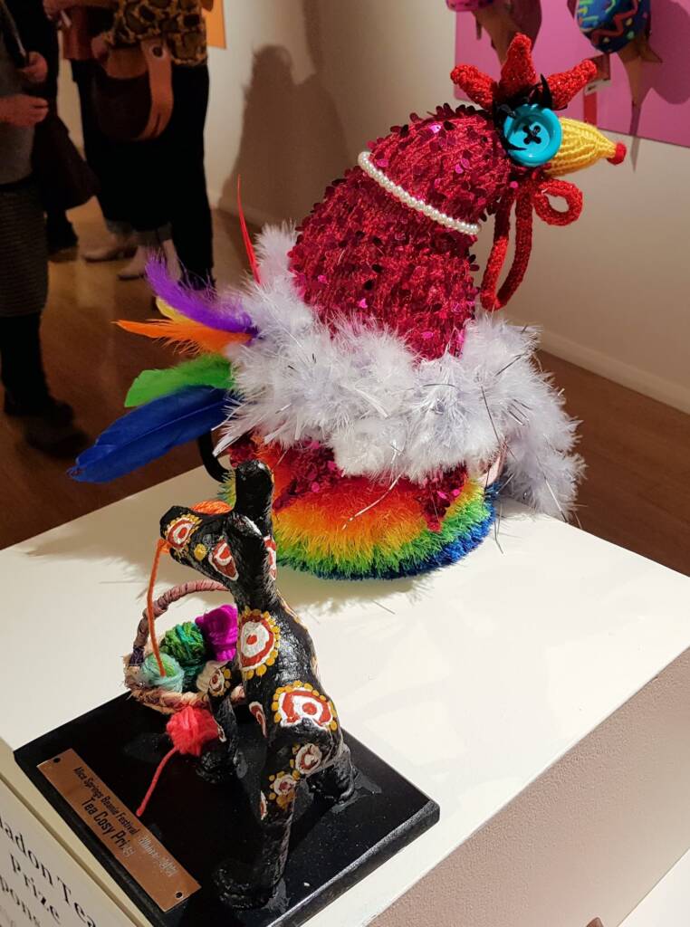 Pricilla Queen of the Henhouse by Deb Taylor Thompson, Darwin NT, Alice Springs Beanie Festival 2023