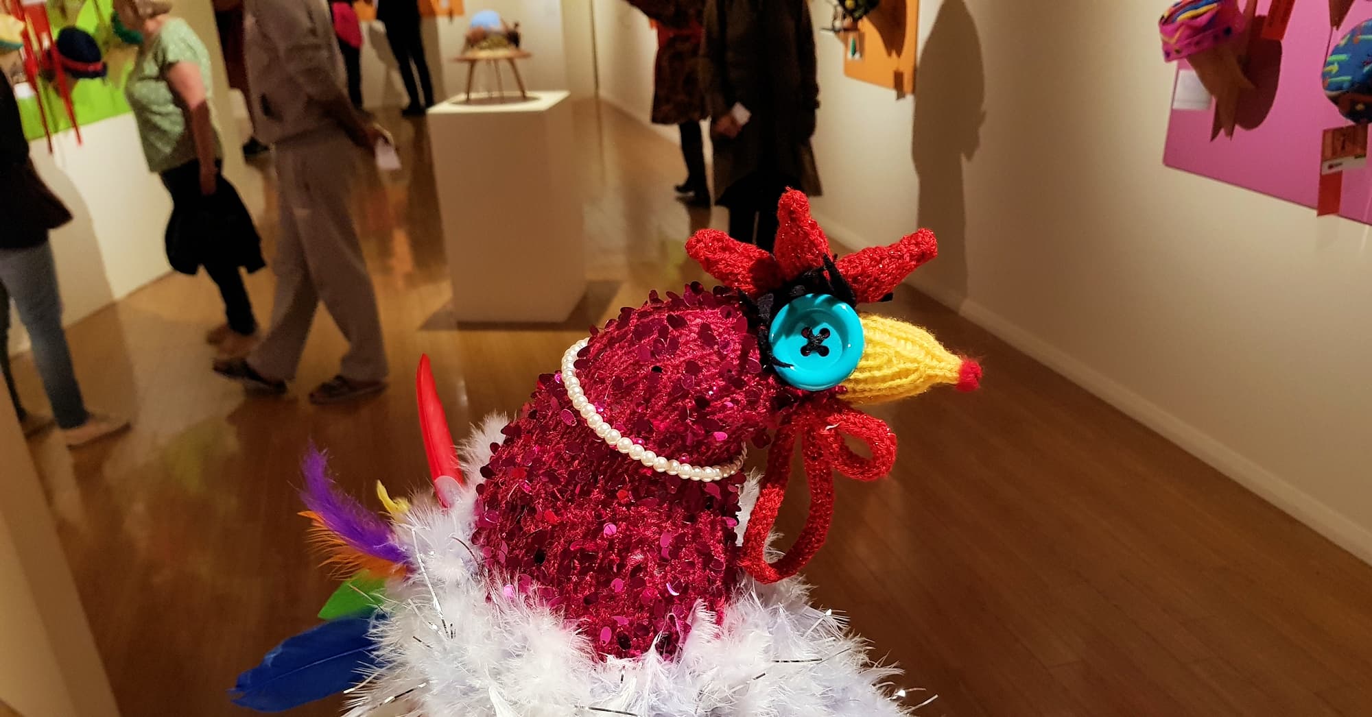 Pricilla Queen of the Henhouse by Deb Taylor Thompson, Darwin NT, Alice Springs Beanie Festival 2023