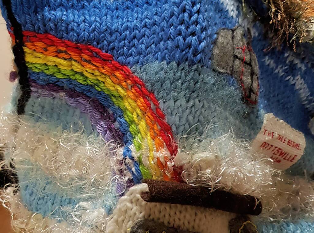 Rainbow - Rainbow Travels by Allison Pearson, Alice Springs Beanie Festival 2023