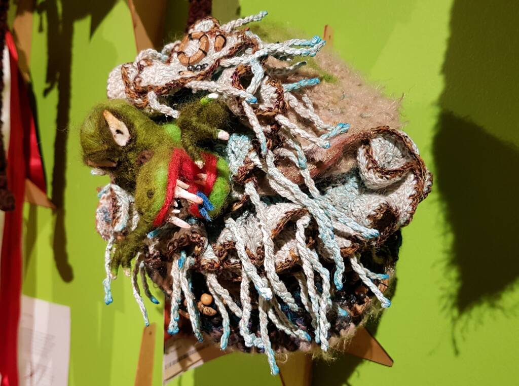 The Mulyawonk by Lorraine Boomer, Moonta Bay SA, Alice Springs Beanie Festival 2023