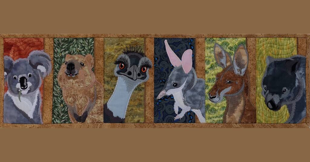 1st Prize Craft Award Class H32 - Machine Embroidery Mavis Wright, Alice Springs Show 2023