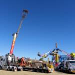 Fun fair rides at the Alice Springs Show 2023