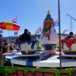 Fun fair rides at the Alice Springs Show 2023