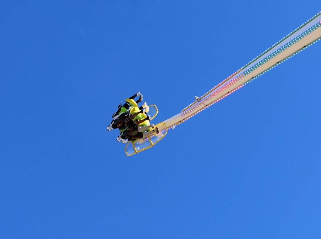 Fun fair rides at the Alice Springs Show 2023
