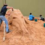 Sand Sculpting at the Alice Springs Show 2011