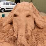 Sand Sculpting at the Alice Springs Show 2011