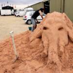 Sand Sculpting at the Alice Springs Show 2011