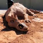 Sand Sculpting by sandinyoureyes.com at the Alice Springs Show 2015