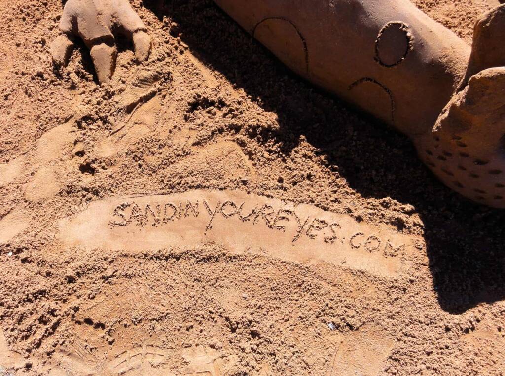 Sand Sculpting by sandinyoureyes.com at the Alice Springs Show 2015