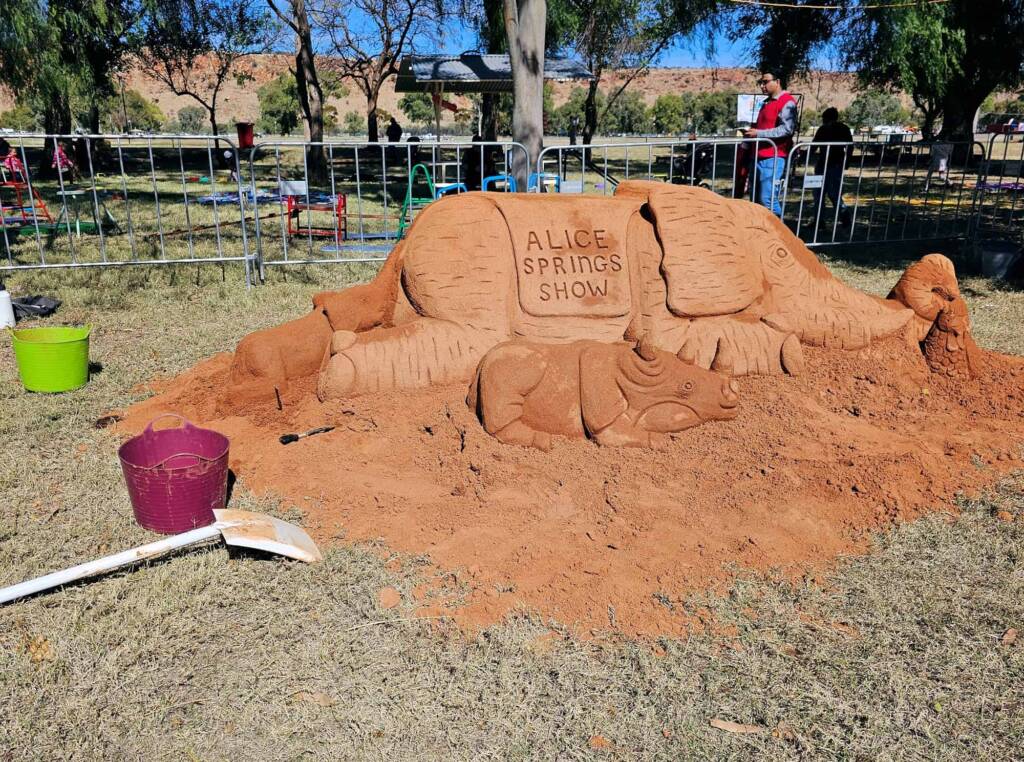 Sandology Sand Sculpting by Steve at the Alice Springs Show 2023