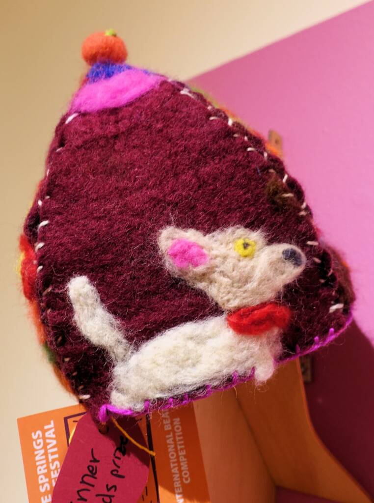 Puppy by Kiara Ladd, Ampilatwatja NT, Alice Springs Beanie Festival 2023