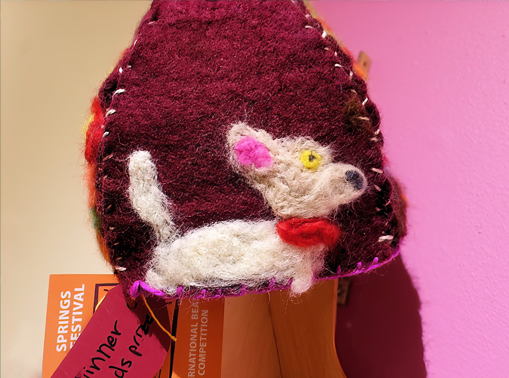 Puppy by Kiara Ladd, Ampilatwatja NT, Alice Springs Beanie Festival 2023