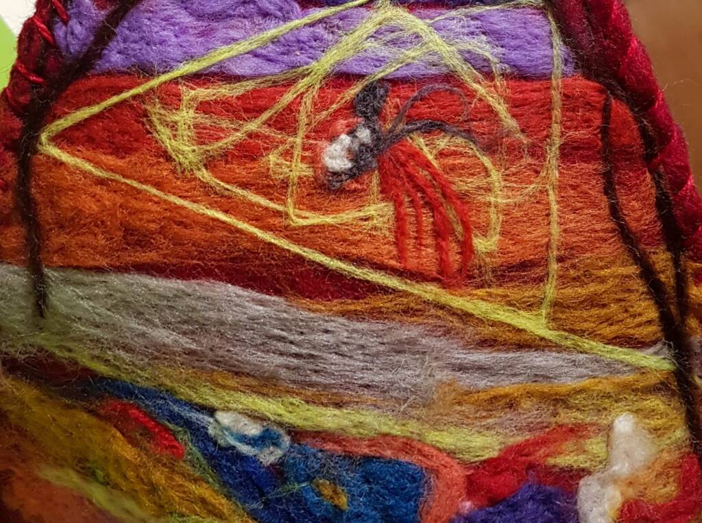 Relaxing in the Creek by Laney Thomas, Tennant Creek Hub NT, Alice Springs Beanie Festival 2023