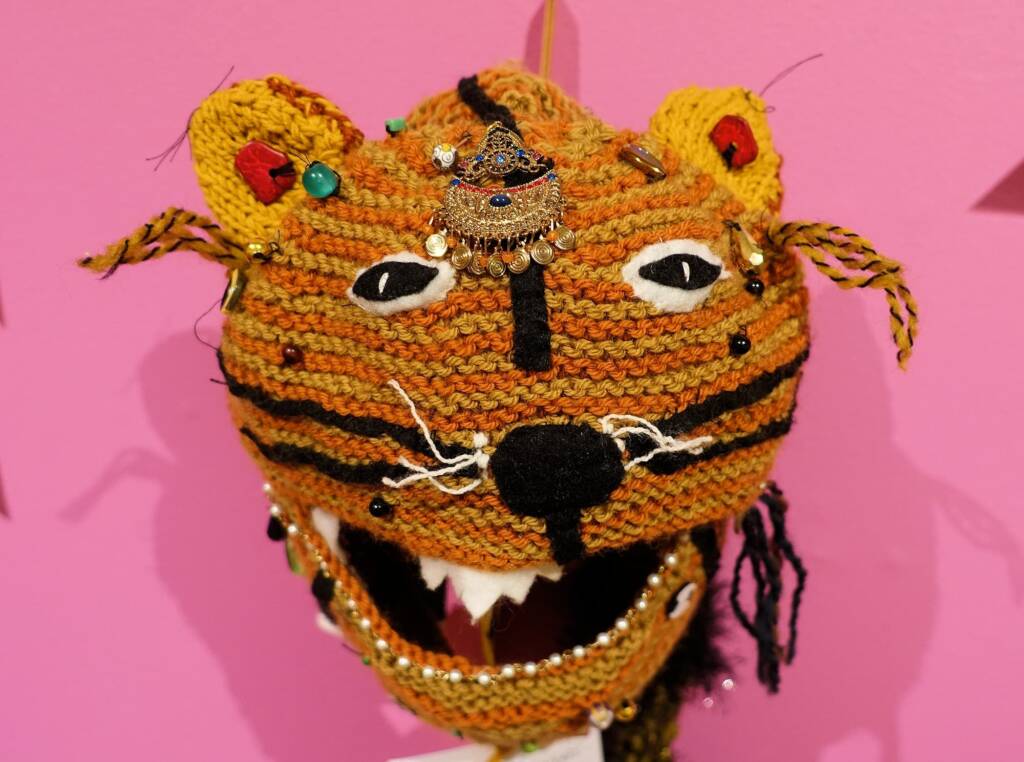 Tiger Tail by Louise Thackray, Alice Springs Beanie Festival 2023