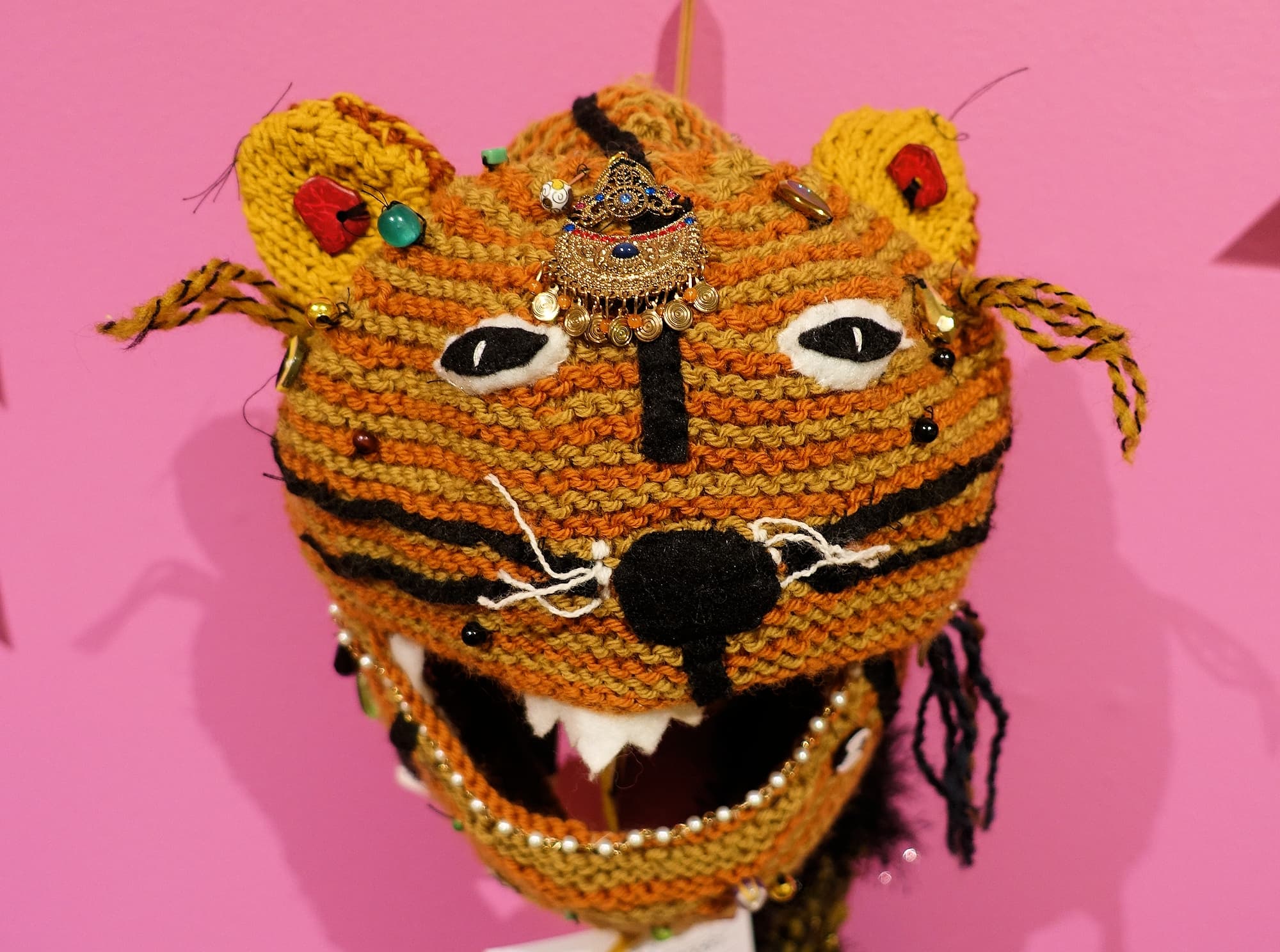Tiger Tail by Louise Thackray, Alice Springs Beanie Festival 2023