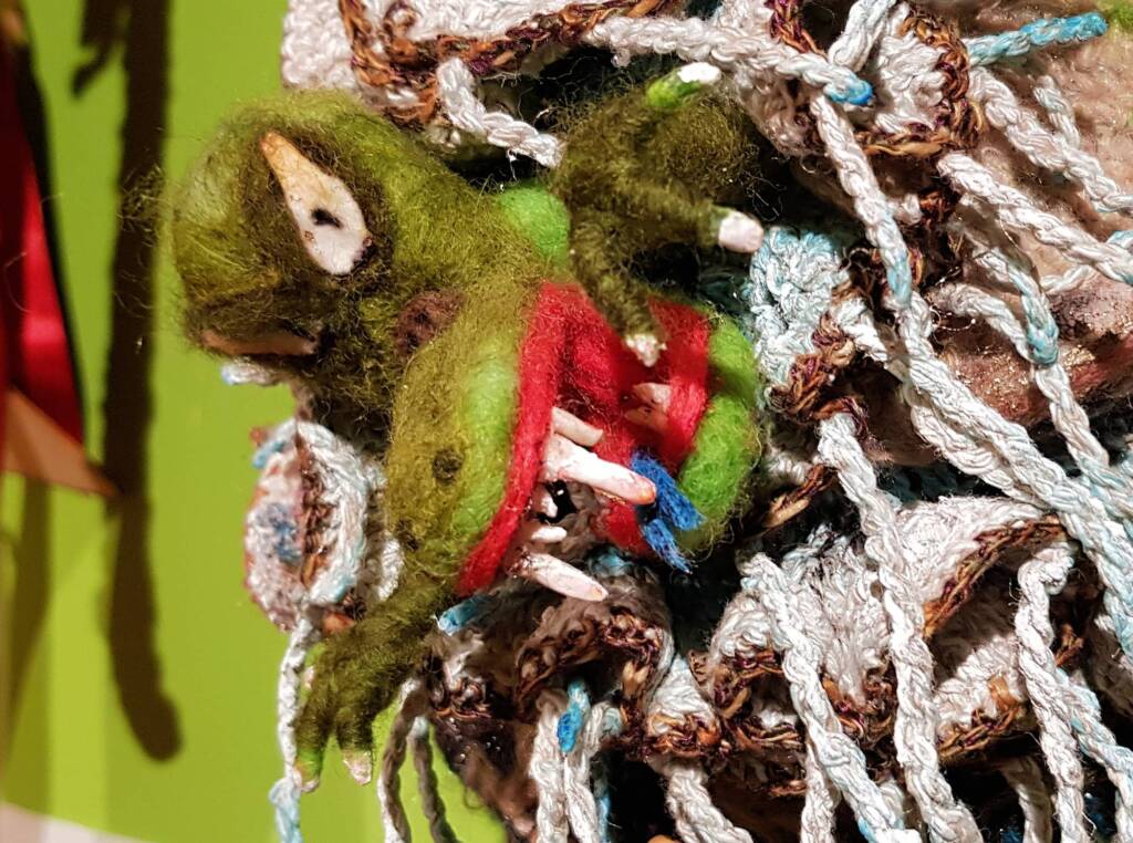 The Mulyawonk by Lorraine Boomer, Moonta Bay SA, Alice Springs Beanie Festival 2023