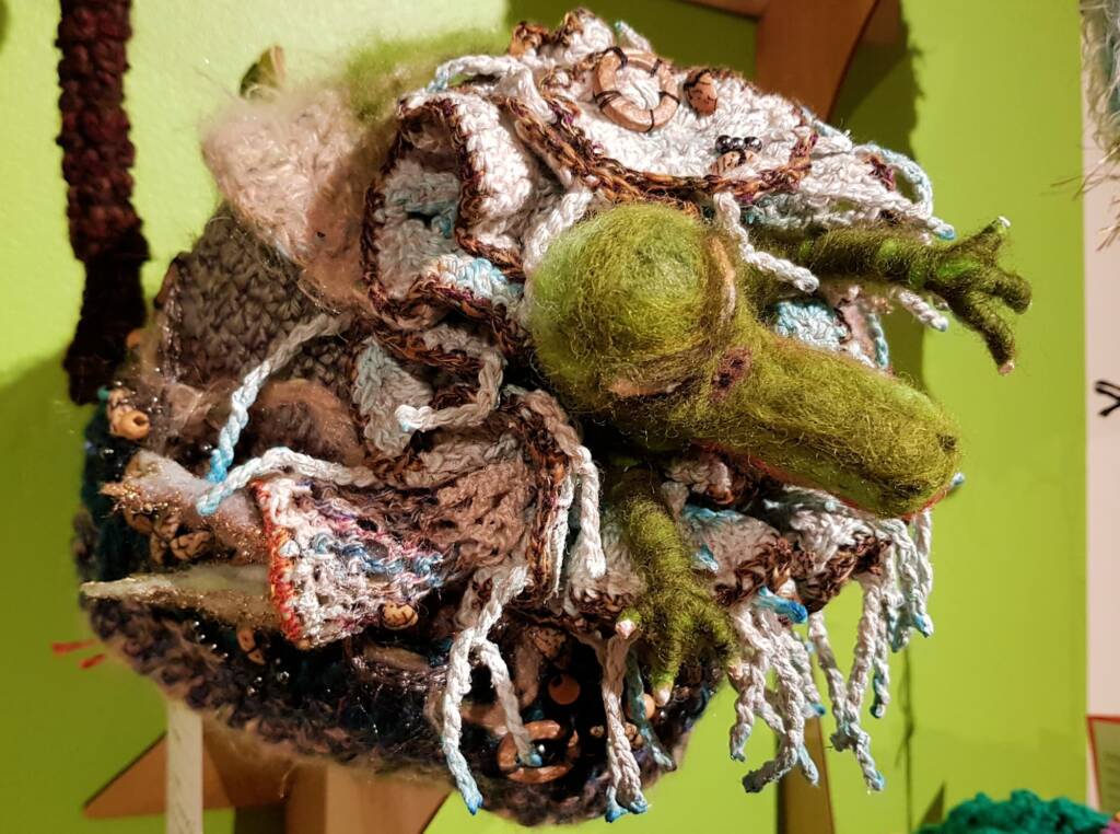 The Mulyawonk by Lorraine Boomer, Moonta Bay SA, Alice Springs Beanie Festival 2023