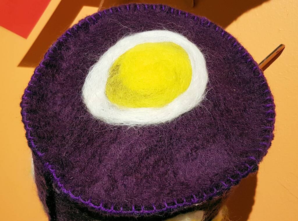Tjulkuru Flowers by Sandra Summerfield, Tapatjatjaka Art Centre, Titjikala NT, Alice Springs Beanie Festival 2023