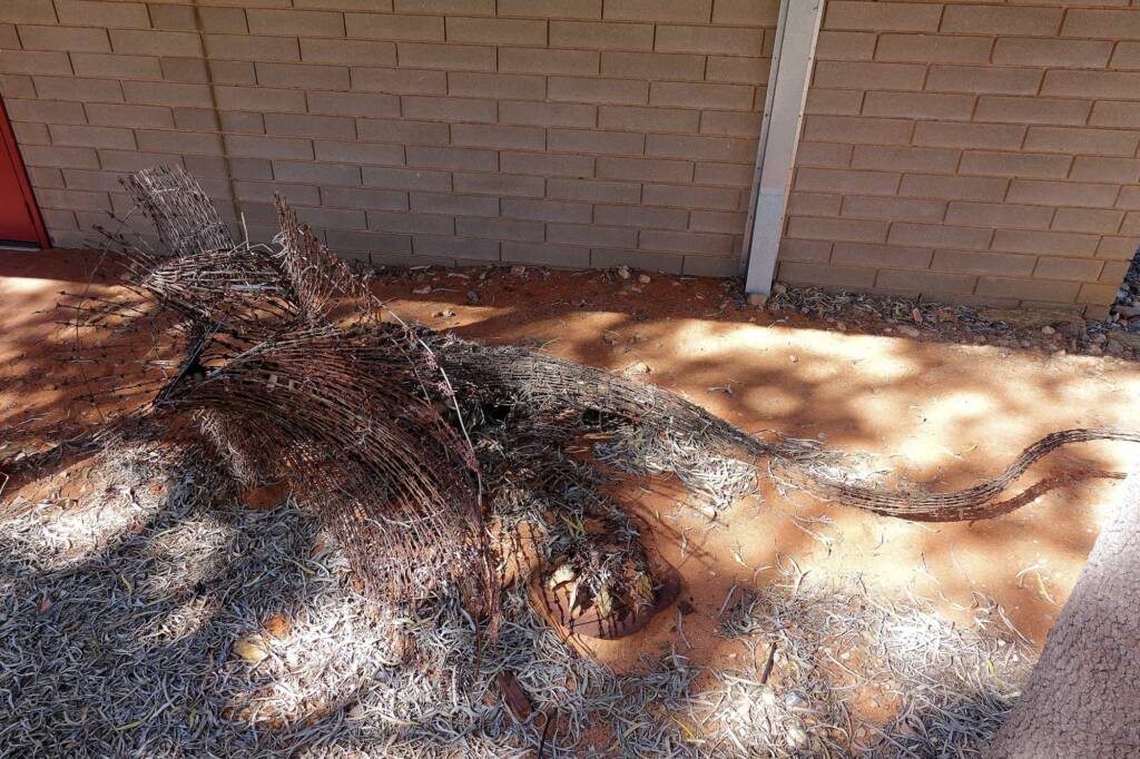 Comet by Dan Murphy - Barbed wire and galvanised metal, 1995 Araluen Collection