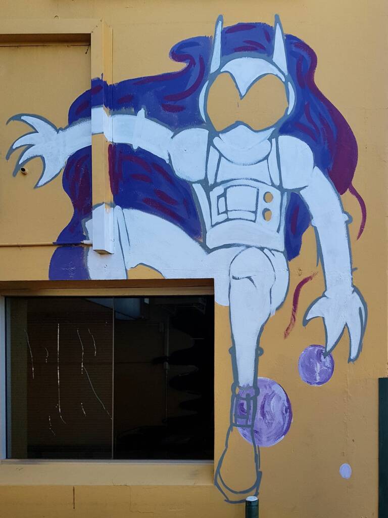Human born (artist unknown), Alice Springs Street Art 2018
