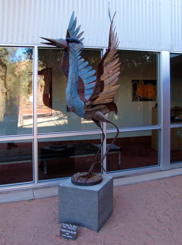 I've Seen The Moon by Dan Murphy - Corrugated Iron and scrap metal, 1995 Araluen Collection