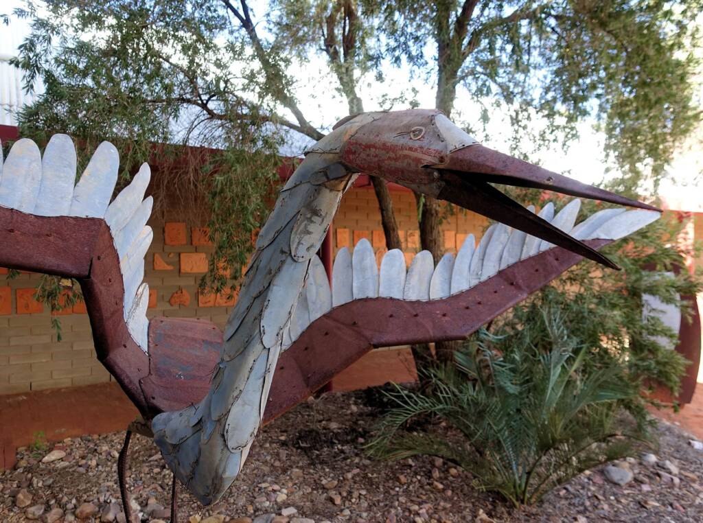 I've Seen The Moon by Dan Murphy - Corrugated Iron and scrap metal, 1995 Araluen Collection