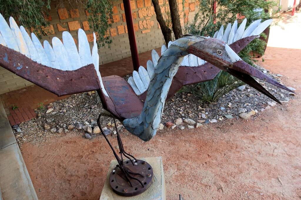 I've Seen The Moon by Dan Murphy - Corrugated Iron and scrap metal, 1995 Araluen Collection