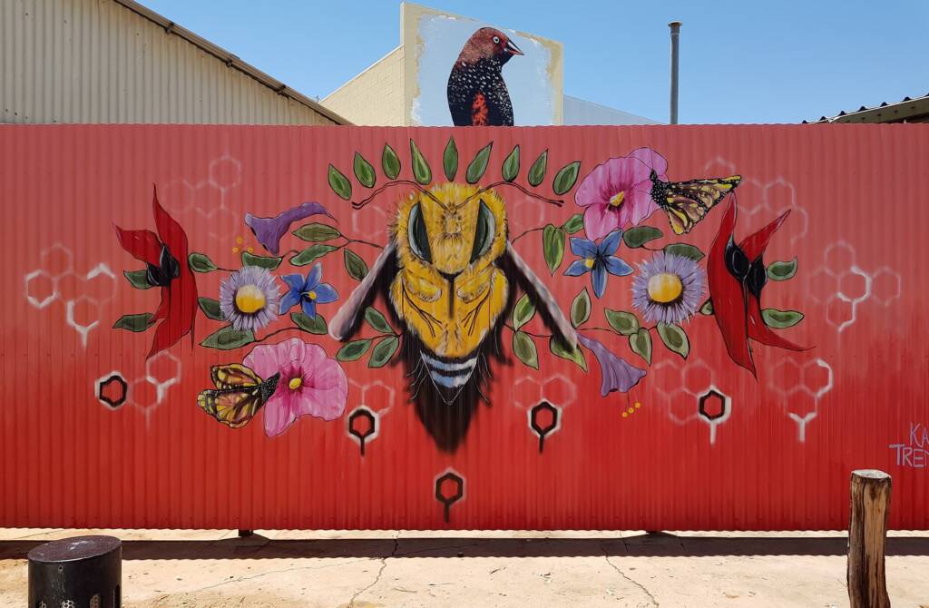Queen Bee by Karine Tremblay, Alice Springs Street Art Festival 2018