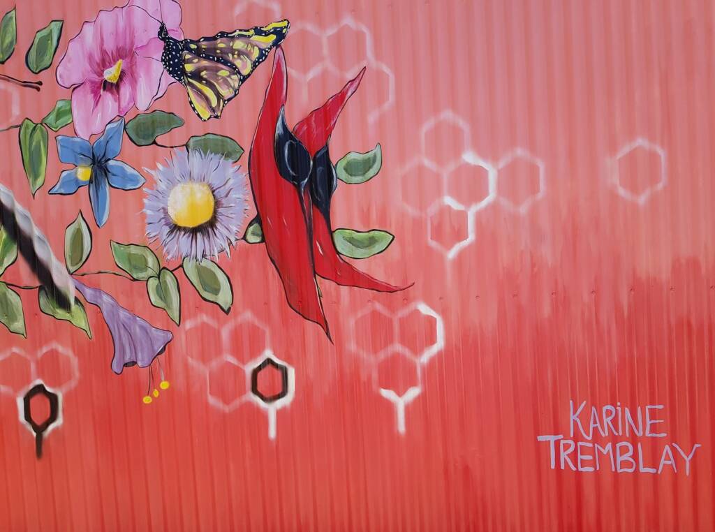 Queen Bee by Karine Tremblay, Alice Springs Street Art Festival 2018