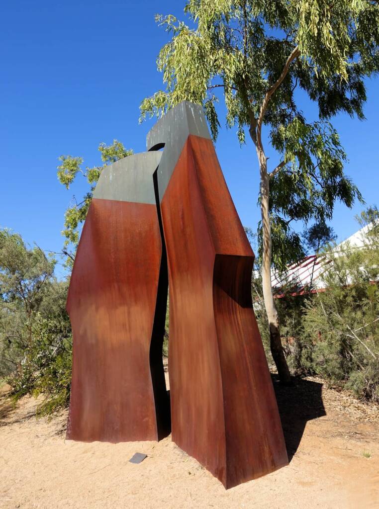 The Split, 1984 by artist Trevor Weekes, Araluen Arts Centre, Alice Springs NT