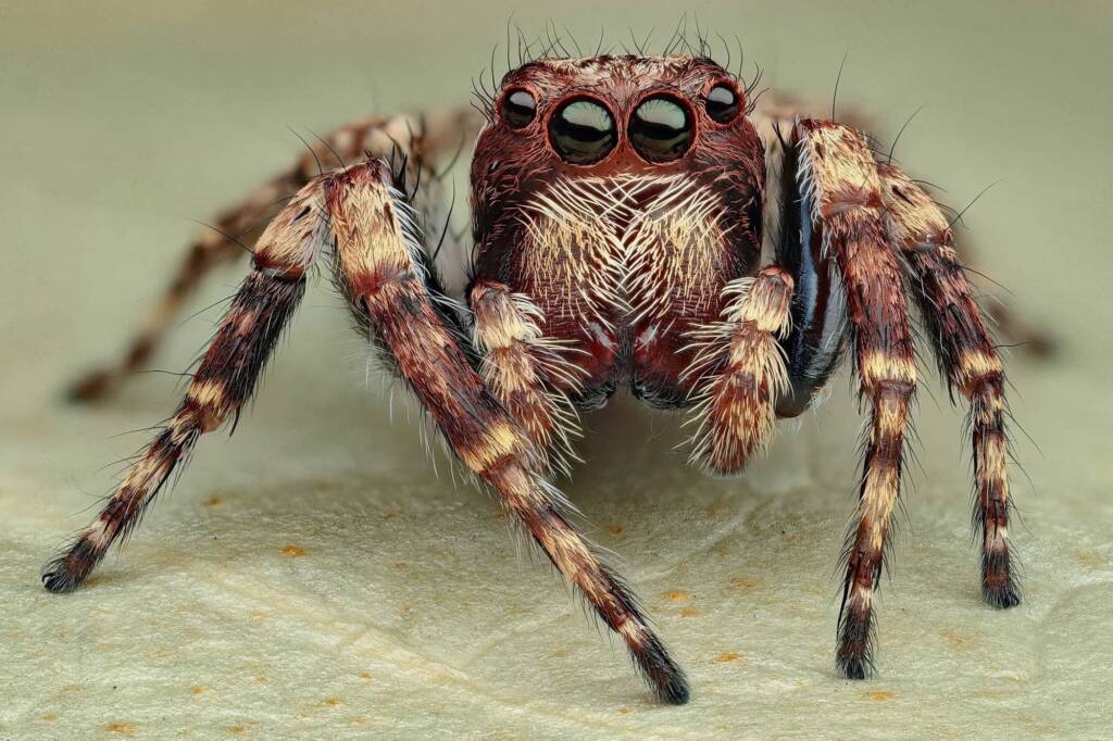 Male Shaggy Servaea (Servaea villosa), Woy Woy Bay NSW © Michael Doe