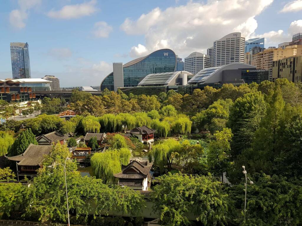 Skyline view from Darling Square, NSW