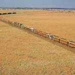 17 Road Trains at Helen Springs Station NT © Hans Boessum